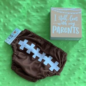 🍀NWT Baby Football Diaper Cover 0-6 months